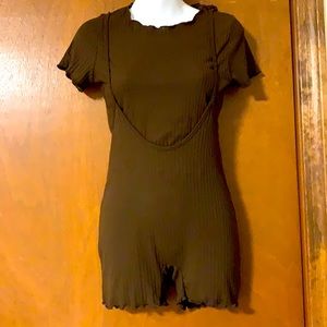 Chocolate Ribbed Two Piece Set 🤎